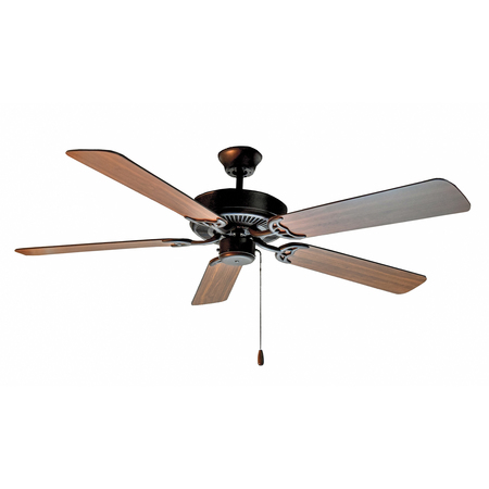MAXIM Basic-Max N/A-Light 52" Wide Bronze/Walnut/Pecan Indoor Ceiling Fan 89905OIWP